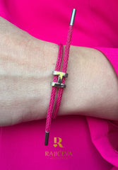 Lora pink-srebrna